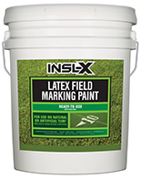 Sonoma Paint Center  Sonoma Insl-X Latex Field Marking Paint is specifically designed for use on natural or artificial turf, concrete and asphalt, as a semi-permanent coating for line marking or artistic graphics.

Fast Drying
Water-Based Formula
Will Not Kill Grassboom