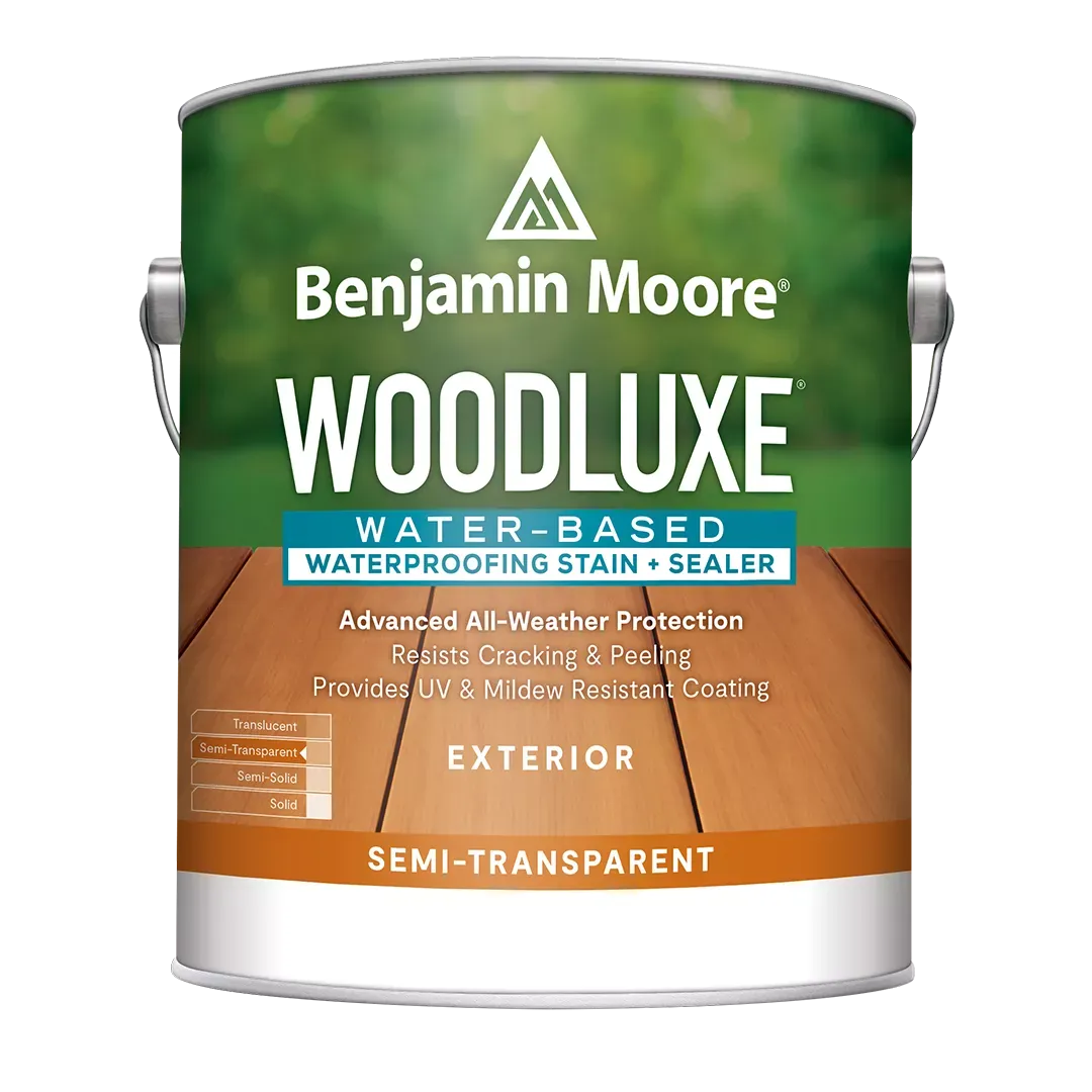 Sonoma Paint Center - Sonoma The ultimate protection for outdoor beauty. An innovative line of water-based exterior stains, Woodluxe sets your staining projects up for success. Most wood grain pattern shows through. Easy to apply and recoat. Advanced all-weather protection. Available in 75 colorsboom